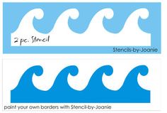 8 best images of free printable wave stencil printable ocean waves