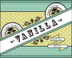 labels i made for the homemade vanilla extract wedding favors