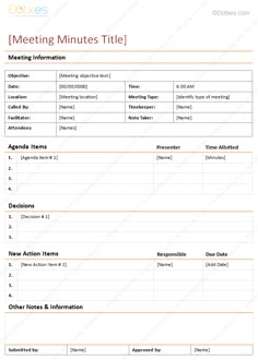 mom format template 4 types download here by the owl project