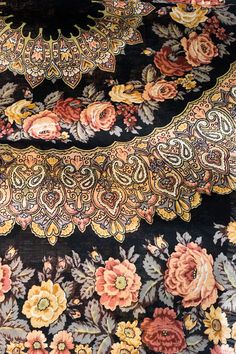 Womens Baroque Print Scarf Paisley Vintage Floral Classic Retro Ladies Shawl
