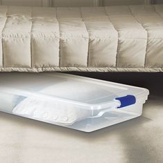 26 Best Under Bed Storage Containers Images 60 Quart Underbed Latching Plastic Storage Tote Totes Bins