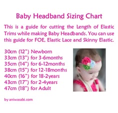 headband making size chart for foe headbands everything i liked fold over elastic headband size chart