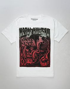 Metal Mulisha Long Sleeve Dead Fist White T-Shirt T-Shirt Men Men/'s Leisure