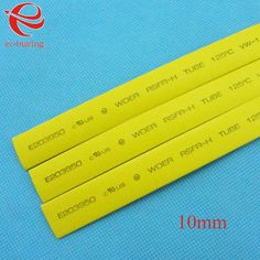 1m 1,5 mm Gaine Thermo Rétractable Jaune 2:1 Diam