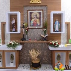 catholic home altar on a shelf! home altar ideas home altaraltar familiar, altar design, prayer corner, kerala houses, pooja rooms, plane