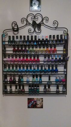 44 Best Nail Polish Rack Images Polishes Table Contains 1 Hanging Nail Polish Racks Custom Wrought Iron Metal Heart Design
