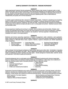 resume tips profile statement objective how to write a profile