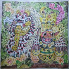 Fantasia By Nickfilbert Inktense Blocks And Gel Pen Color Pallete Reference From Fideliafarlina Wadee J Background A Paint