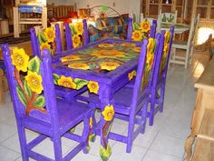 Sunflower Mexican Dining Table Sunflower Mexican Dining Table