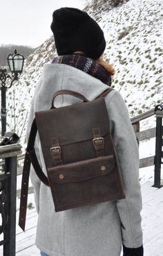 7 Best Ergonomic Handbags Images On Pinterest Backpack Bags Handmade Leather Backpack Rucksack Travel Bag By Leathergoodsua