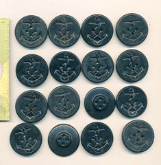 Set of 24 Vintage 1//2/" 4 hole White Glass Underwear Buttons ~new//old stock