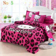 Hello Kitty Bedroom Sets Girls 100 cotton 4 pcs hello kitty bedding set king queen twin size bed Hello Kitty Bedroom Sets Girls 100 cotton 4 pcs hello kitty bedding set king queen twin size bed