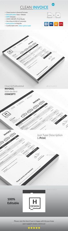 Invoice u2014 Photoshop PSD #agreement #print u2022 Download ➝ - invoice print Invoice u2014 Photoshop PSD #agreement #print u2022 Download ➝ - invoice print
