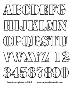 free alphabet stencils