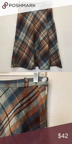 Retro Skirt 70s Style Lycra Skirt Northern Soul Size 6 8 UK Vintage 90s Orange Brown Poppy Skirt
