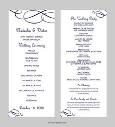 birthday program templates