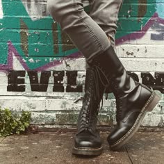 Fuck The System (Unknownan) sur Pinterest Dr. Martens Daryl, Bottes de Moto Homme Noir Noir, 47 EU