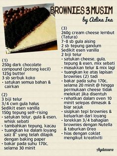 214 Best Airtangan Azlina Ina images  Food recipes, Cake 