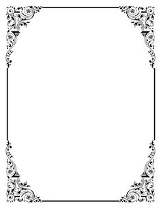 formal page borders
