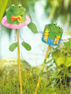 Lot de 6 jolie grenouille embellissement toppers pour cartes
