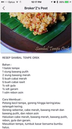 Kuah kacang Hj Samuri  Fanpage recipes ( Malaysia 