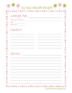 free editable recipe card templates for microsoft word awesome recipe page template word