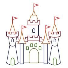 Step by step castle drawing | Ideas for art classroom | Pinterest ...