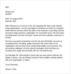business introduction letter template
