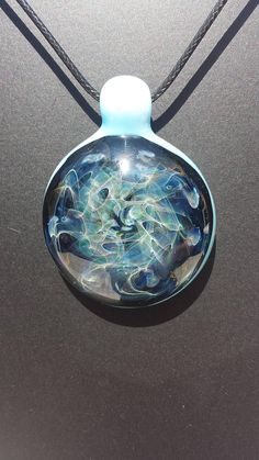 gold and silver glass pendant necklace heady glass pendant trippy glass pendant birthday gift for her anniversary gift for him blue - Heady Glass Pendants gold and silver glass pendant necklace heady glass pendant trippy glass pendant birthday gift for her anniversary gift for him blue - Heady Glass Pendants