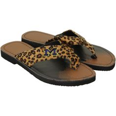 Michigan Wolverines Womens 2013 Slogan Jelly Flip Flop Slippers