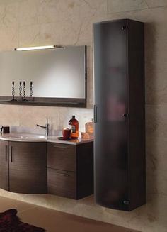modern design wall hung bathroom storage linen cabinets in dark color corda wood guideline of linen - Bathroom Cabinets Kansas City modern design wall hung bathroom storage linen cabinets in dark color corda wood guideline of linen - Bathroom Cabinets Kansas City