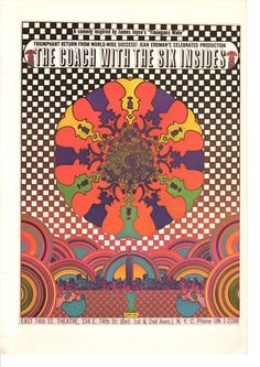 Vtg The World Of Peter Max Man On The Moon Psychedelic Art Poster 1971 11”x16”