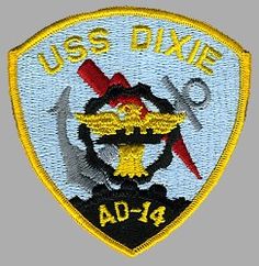 USS DIXIE AD 14 Silhouette Decal U S Navy USN Military