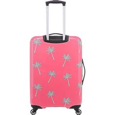 Rose Gold Abstract Marble Travel Suitcase Protector Zipper Suitcase Cover Elastic