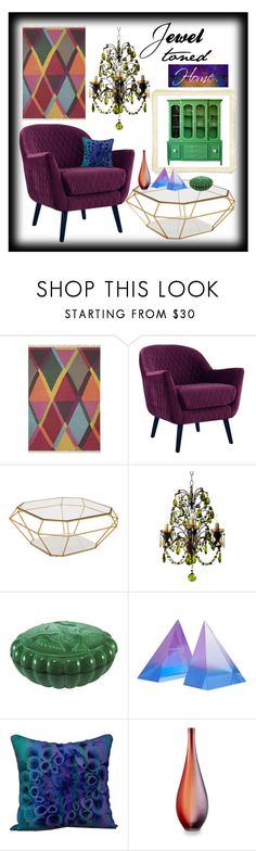 jewel toned mood board by creation gallery liked on polyvore featuring interior