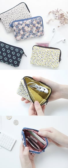 Coin Purse Geometric Pattern Coin Pouch With Zipper,Make Up Bag,Wallet Bag Change Pouch Key Holder