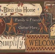 39 Best Wall Paper Borders Images Wallpaper For Country Sign Pc3976bd From Inspired By Color Borders Book Primitive Wallpaper Rustic