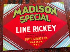 Vintage soda pop bottle label GARGERS LIME SODA St Louis unused new old stock