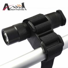 Outdoor Sports Nylon Flashlight Bracket Rail Release Quick Clip Mount Attachable