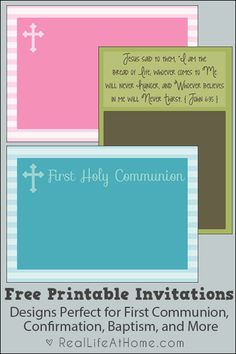 free printable first communion baptism and confirmation