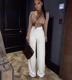 Pantalones Anchos De Moda Para Mujer Con Espalda Sólida Con Pantalones Anchos De Moda Para Mujer Con Espalda Sólida Con