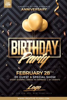 anniversary flyer template