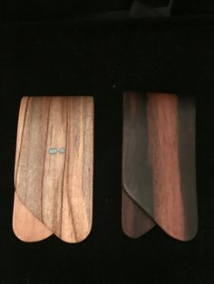 Wooden Accessories Company Wooden Tie Clips with Laser Engraved Delivery Vehicle Design Cherry Wood Tie Bar Engraved in The USA