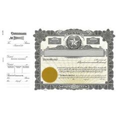 stock certificate online
