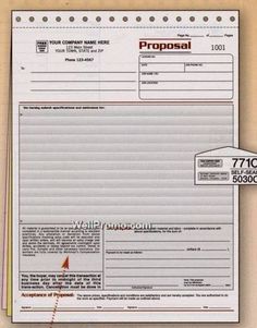 free print contractor proposal forms construction proposal form