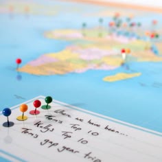 pinnable map of the world