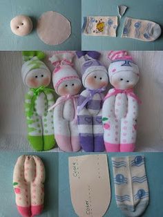 monitos con calcetas