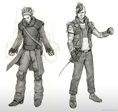 video game character concept art