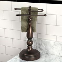 Ridge Shape Countertop Towel Bar Kitchen And Bathroom Essories Ridgefield Countertop Towel Holder Bathroom
