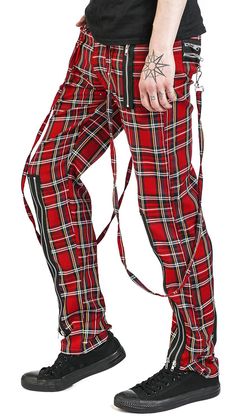 Banned Pantaloni Steam Punk STRIPES malvagia Gothic Punk Rock Pant S-XXL #3152 577
